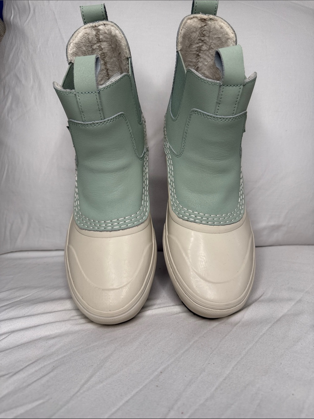 Vans Mint and Cream Waterproof Women’s or Men's Slip-On Boots